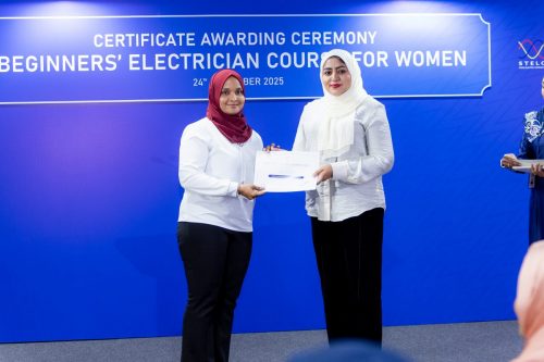 Certificate Awarding Ceremony of Beginners’ Electrician Course