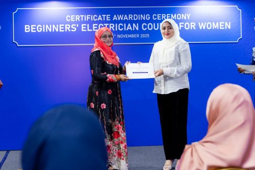 Certificate Awarding Ceremony of Beginners’ Electrician Course