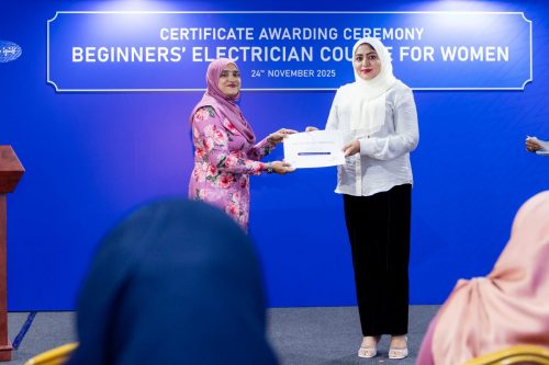 Certificate Awarding Ceremony of Beginners’ Electrician Course