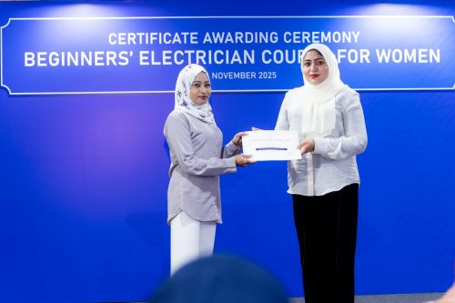 Certificate Awarding Ceremony of Beginners’ Electrician Course