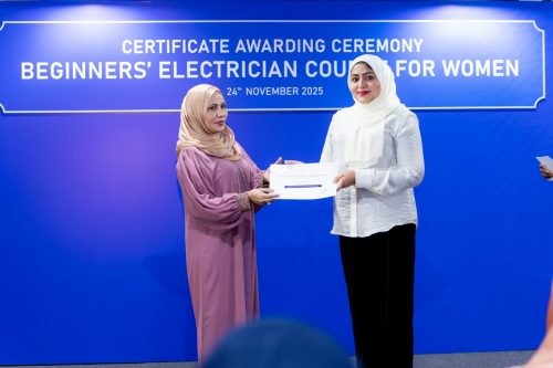 Certificate Awarding Ceremony of Beginners’ Electrician Course