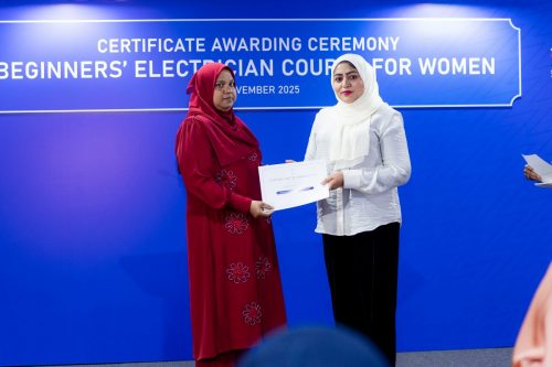 Certificate Awarding Ceremony of Beginners’ Electrician Course