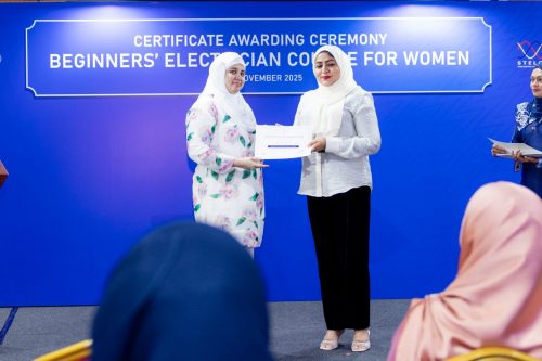 Certificate Awarding Ceremony of Beginners’ Electrician Course