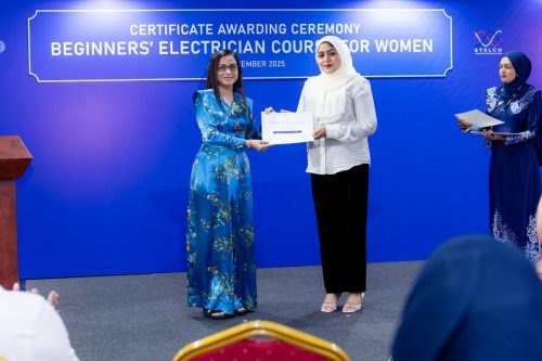 Certificate Awarding Ceremony of Beginners’ Electrician Course