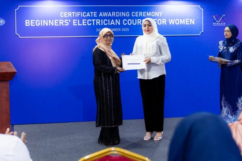 Certificate Awarding Ceremony of Beginners’ Electrician Course