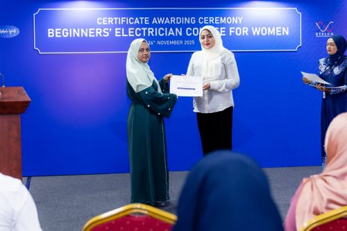 Certificate Awarding Ceremony of Beginners’ Electrician Course