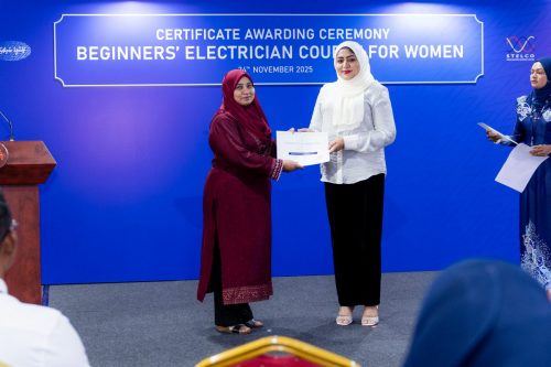 Certificate Awarding Ceremony of Beginners’ Electrician Course