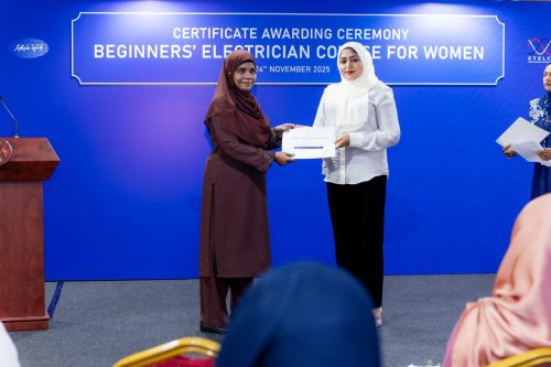 Certificate Awarding Ceremony of Beginners’ Electrician Course