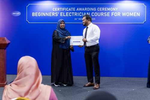 Certificate Awarding Ceremony of Beginners’ Electrician Course