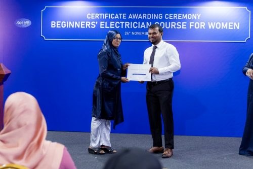 Certificate Awarding Ceremony of Beginners’ Electrician Course
