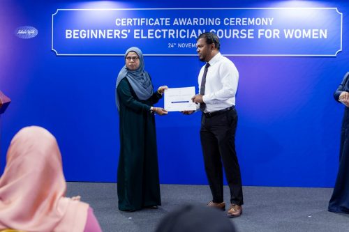 Certificate Awarding Ceremony of Beginners’ Electrician Course