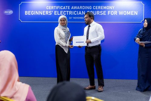 Certificate Awarding Ceremony of Beginners’ Electrician Course