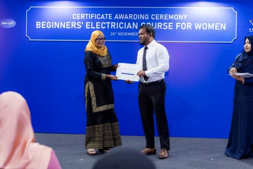 Certificate Awarding Ceremony of Beginners’ Electrician Course