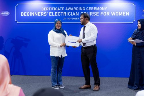 Certificate Awarding Ceremony of Beginners’ Electrician Course