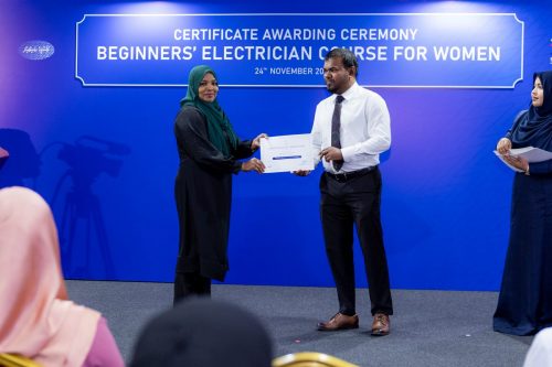 Certificate Awarding Ceremony of Beginners’ Electrician Course