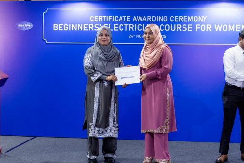 Certificate Awarding Ceremony of Beginners’ Electrician Course