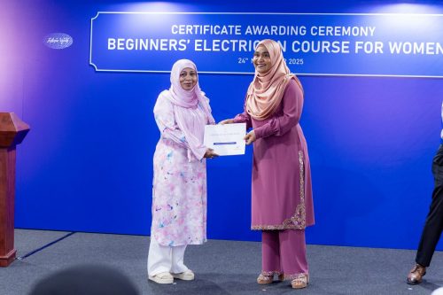 Certificate Awarding Ceremony of Beginners’ Electrician Course
