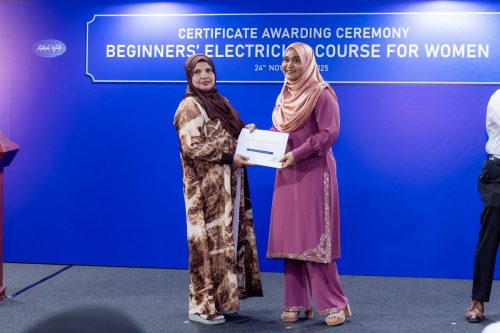 Certificate Awarding Ceremony of Beginners’ Electrician Course