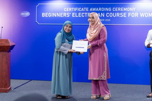 Certificate Awarding Ceremony of Beginners’ Electrician Course
