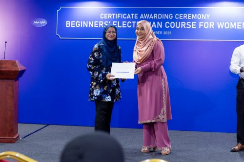Certificate Awarding Ceremony of Beginners’ Electrician Course