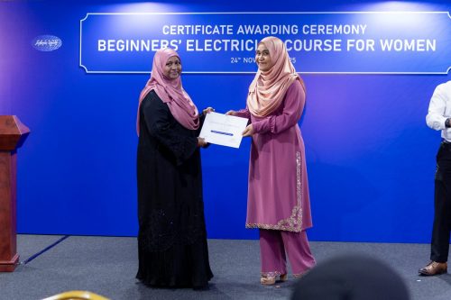 Certificate Awarding Ceremony of Beginners’ Electrician Course