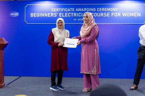 Certificate Awarding Ceremony of Beginners’ Electrician Course