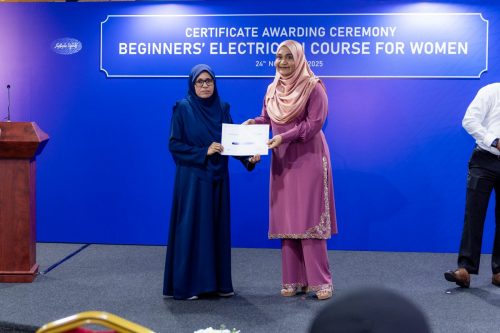 Certificate Awarding Ceremony of Beginners’ Electrician Course