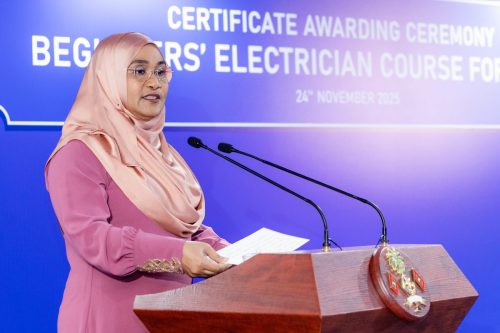 Certificate Awarding Ceremony of Beginners’ Electrician Course